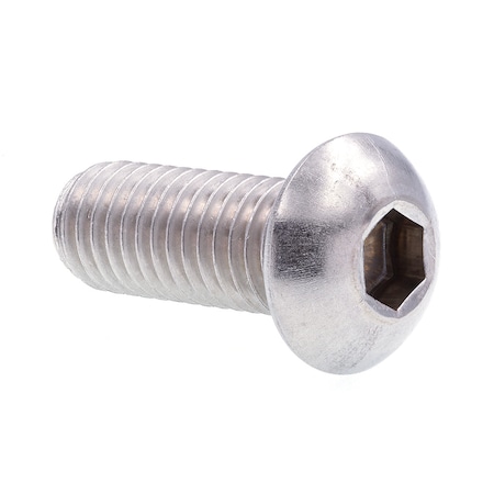 Prime-Line 1/2"-13 Socket Head Cap Screw, Button, Plain Stainless Steel, 1-1/4 in Length, 5 PK 9170408